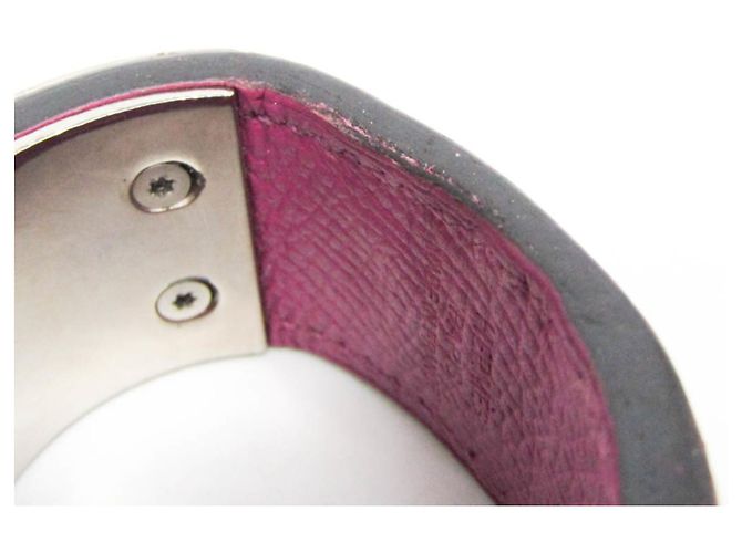 Ring Portachiavi Collier De Chien di Hermès in pelle viola Porpora - vista 4
