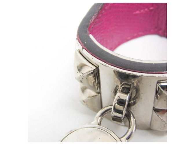 Ring Portachiavi Collier De Chien di Hermès in pelle viola Porpora - vista 7