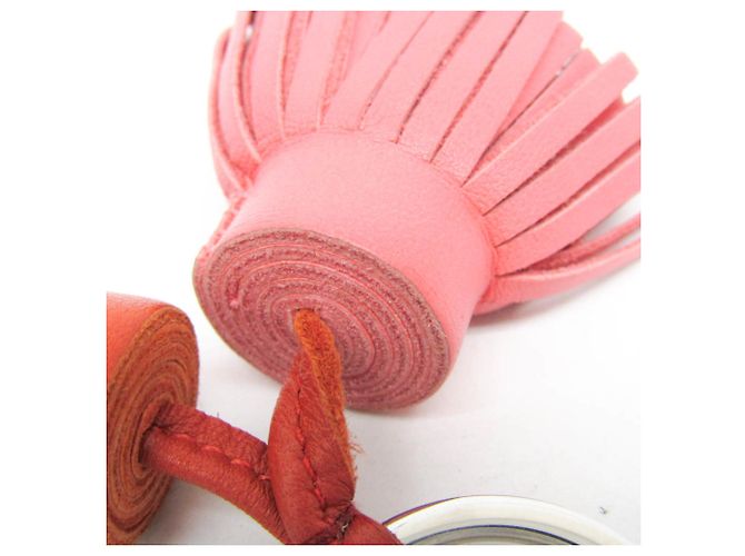 Ring Chaveiro Hermès Carmen Uno Dos Marrom Rosa - vista 7