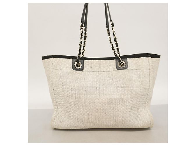 Chanel Deauville Canvas Tote Bag Braun - Ansicht 13