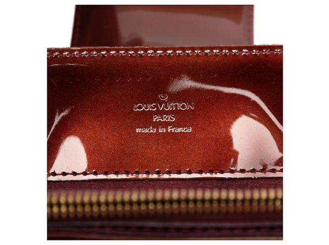 Louis Vuitton Rosso Monogram Vernis Melrose Avenue Bordò - vista 5