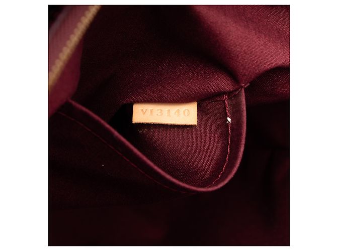 Louis Vuitton Rosso Monogram Vernis Melrose Avenue Bordò - vista 6