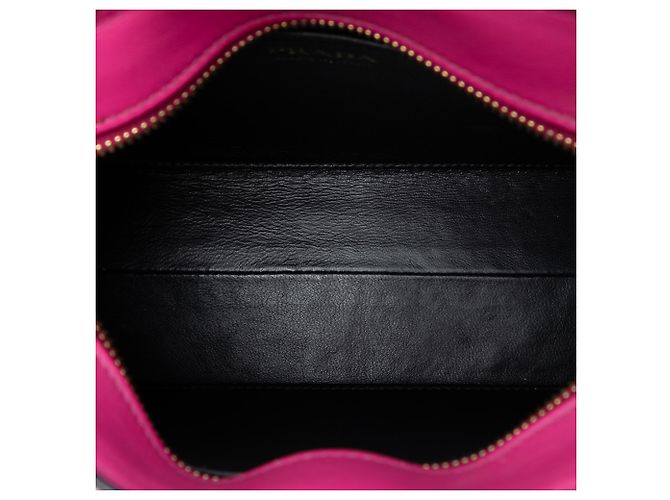 Bolsa transversal Esplanade em Saffiano rosa e couro de cidade da Prada - vista 4