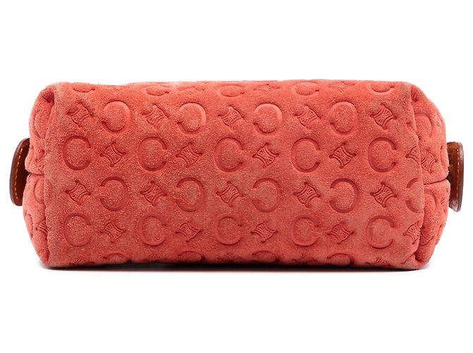 Céline Pochette in Suede Macadam Celine Arancione C - vista 3
