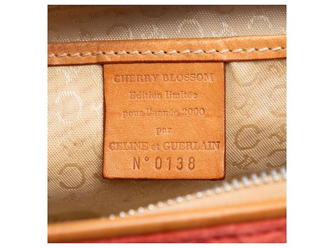 Céline Pochette in Suede Macadam Celine Arancione C - vista 5