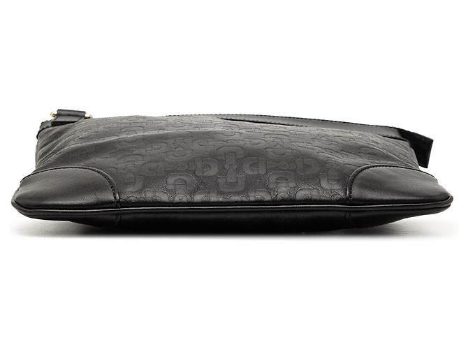 Borsa a tracolla in pelle nera con stampa Horsebit di Gucci Nero - vista 3