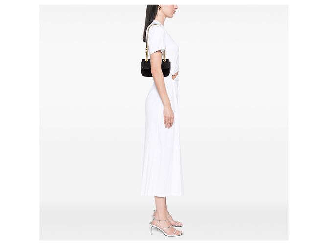 Borsa a Spalla Gucci GG Marmont Matelassé in Velluto Nero Piccola - vista 7