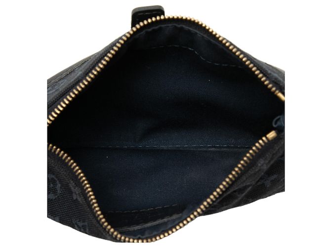 Pochette Anne Sophie Mini Lin Monogram Blu Louis Vuitton Blu navy - vista 4