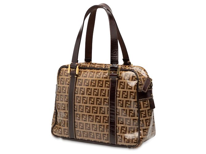 Borsa in cristallo Zucchino marrone Fendi - vista 2