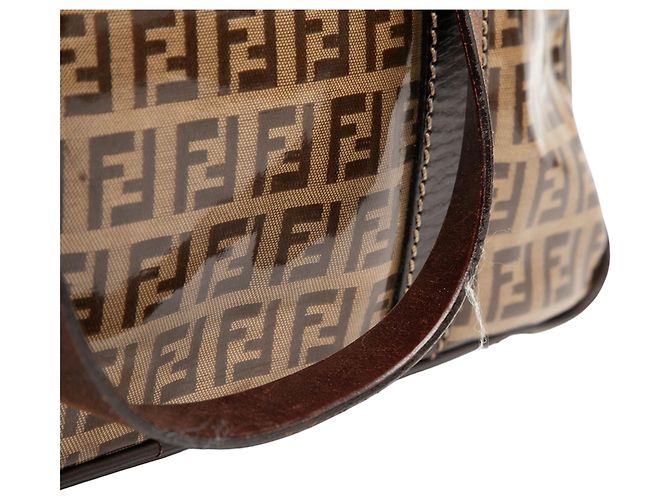 Borsa in cristallo Zucchino marrone Fendi - vista 7