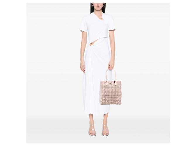 Fendi Pink Zucchino Canvas Tote - Ansicht 7