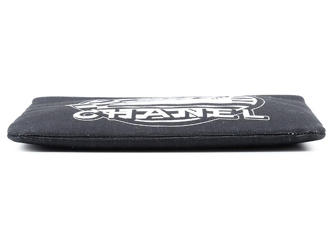 Clutch La Pausa in tela nera media di Chanel Nero - vista 3