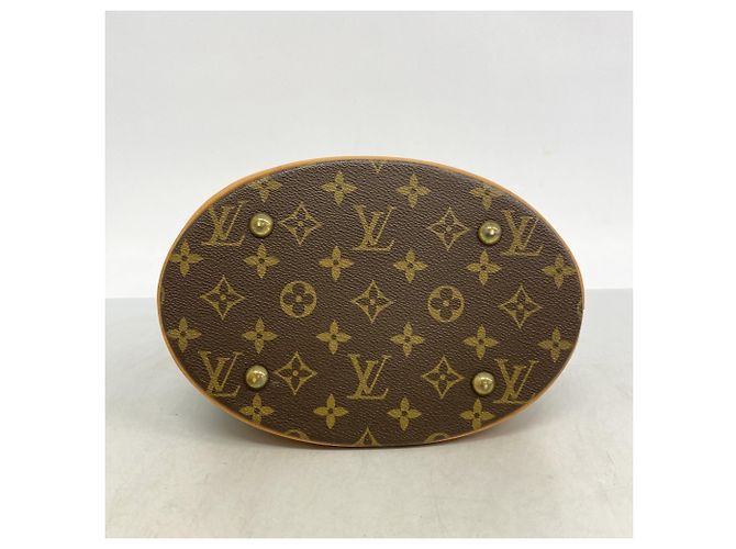 Louis Vuitton Monogram Bucket PM Tote Bag Brown - view 3