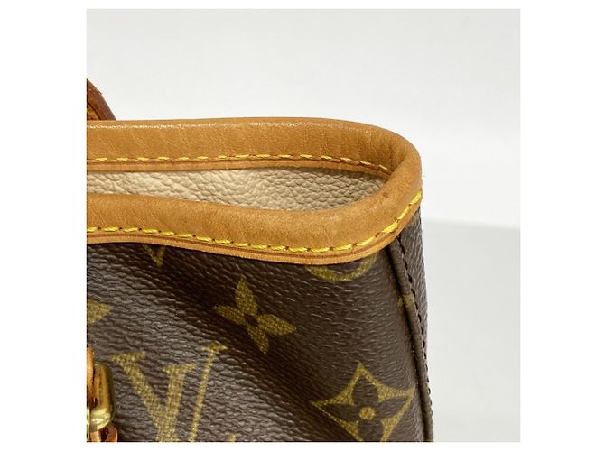 Louis Vuitton Monogram Bucket PM Tote Bag Brown - view 9