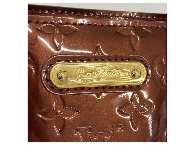 Borsa Tote Vernis Wilshire MM di Louis Vuitton Rosso - vista 12