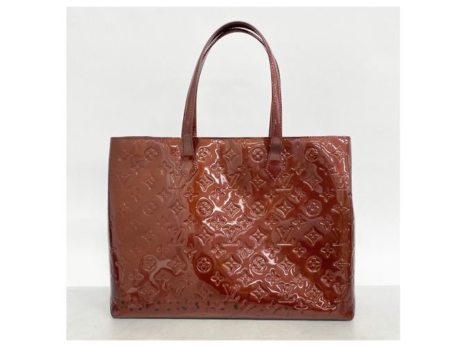 Borsa Tote Vernis Wilshire MM di Louis Vuitton Rosso - vista 13