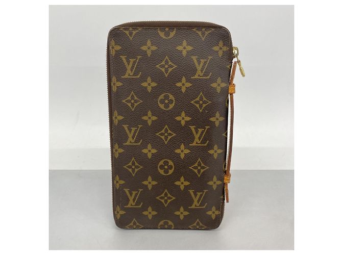 Louis Vuitton Monogram Organizer Voyage Long Wallet Brown - view 11