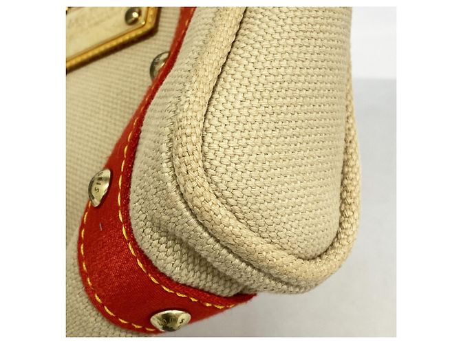 Borsa Louis Vuitton Antigua Cabas PM Beige - vista 10