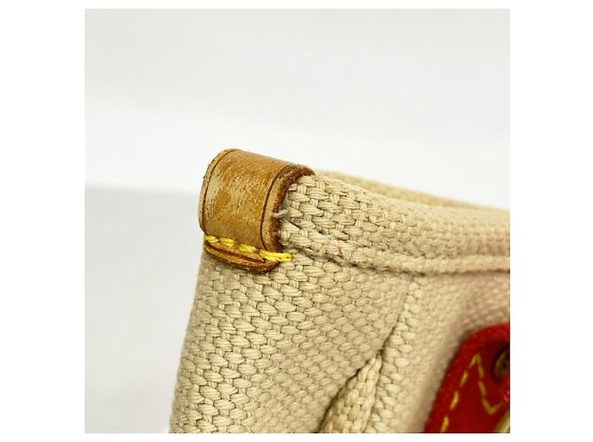 Borsa Louis Vuitton Antigua Cabas PM Beige - vista 7