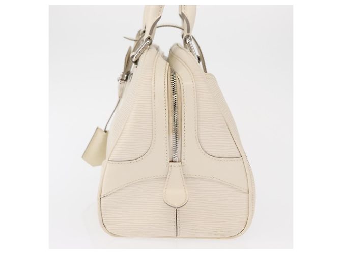 Borsa da bowling Montaigne Louis Vuitton in pelle Epi GM Bianco - vista 3