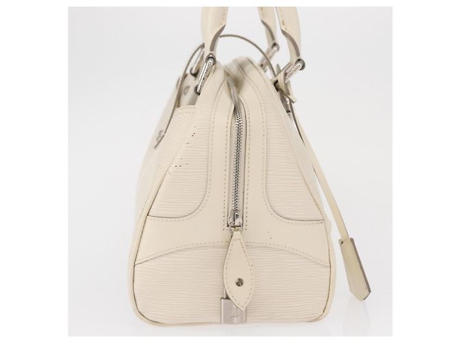Borsa da bowling Montaigne Louis Vuitton in pelle Epi GM Bianco - vista 4