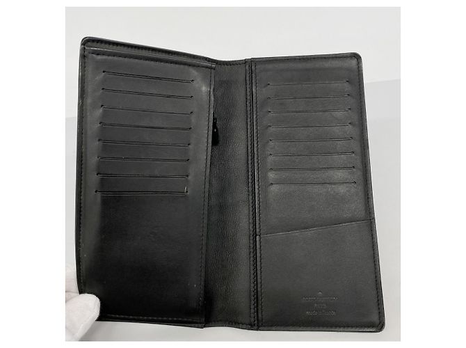 Portafoglio Lungo Brazza Monogram Shadow Louis Vuitton Nero - vista 3