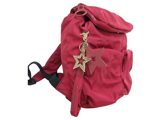 Chloé Mochila de nylon JOY RIDER da See by Chloe Vermelho - vista 7