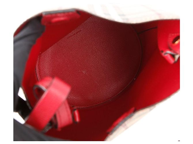 Burberry Bolsa Crossbody Ron Bucket Vermelho - vista 10