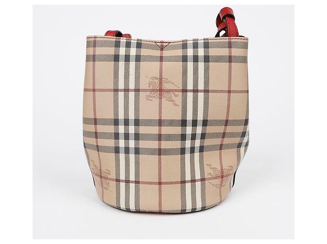 Burberry Bolsa Crossbody Ron Bucket Vermelho - vista 5