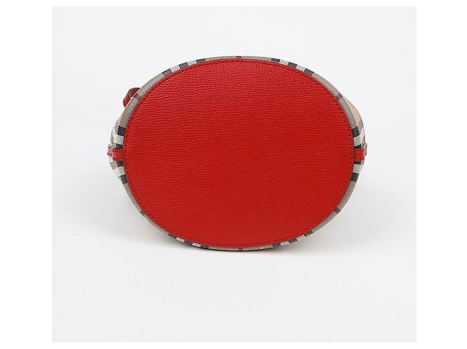 Burberry Bolsa Crossbody Ron Bucket Vermelho - vista 7