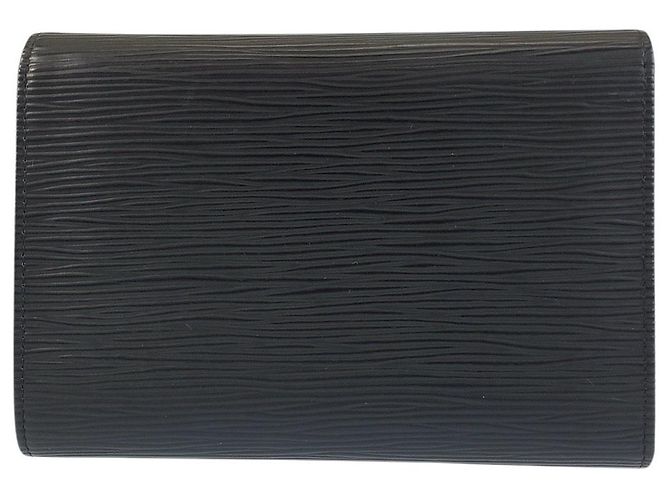 Louis Vuitton Leather Compact Wallet Black - view 2