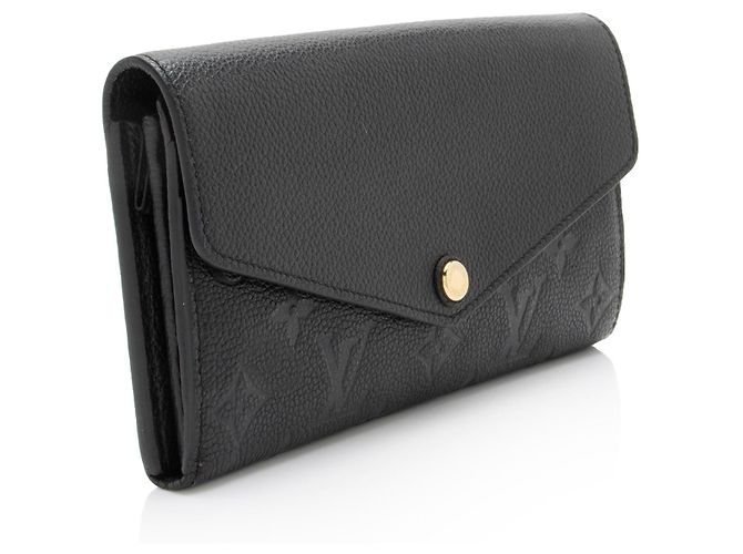 Portafoglio Sarah Monogram Empreinte Louis Vuitton Nero - vista 2