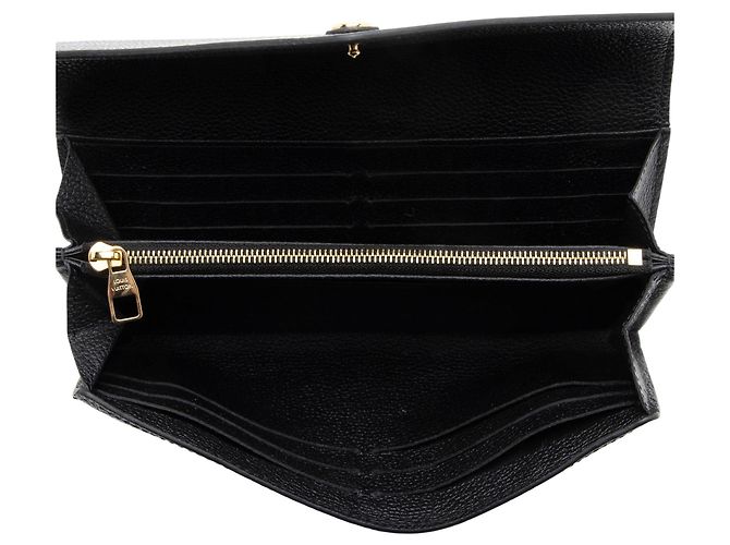 Portafoglio Sarah Monogram Empreinte Louis Vuitton Nero - vista 5