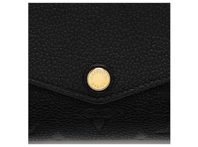 Portafoglio Sarah Monogram Empreinte Louis Vuitton Nero - vista 7