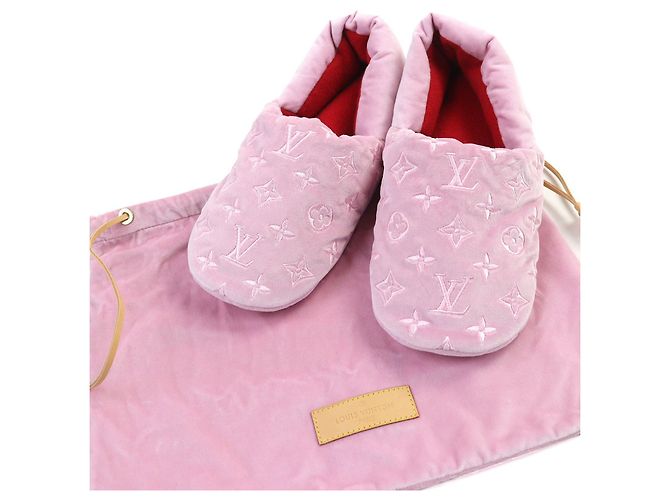 Whisper Pantofole ricamate Monogram Louis Vuitton Rosa - vista 2