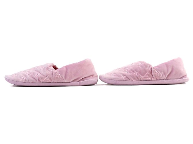 Whisper Pantofole ricamate Monogram Louis Vuitton Rosa - vista 3