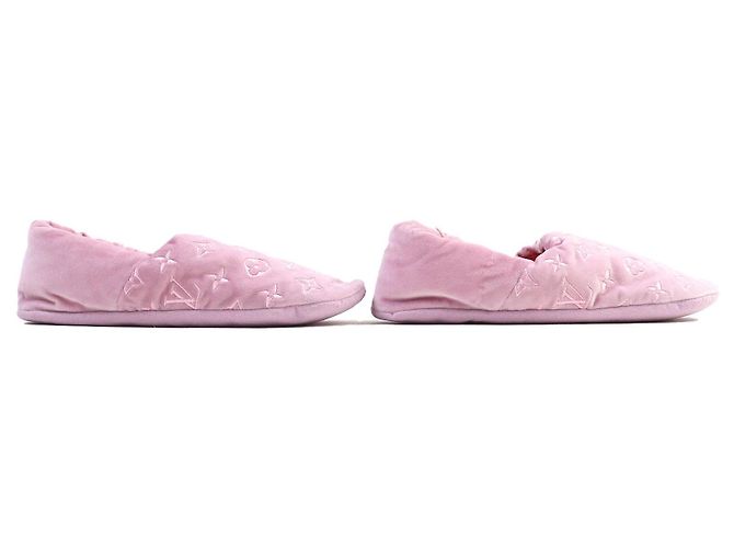 Whisper Pantofole ricamate Monogram Louis Vuitton Rosa - vista 4