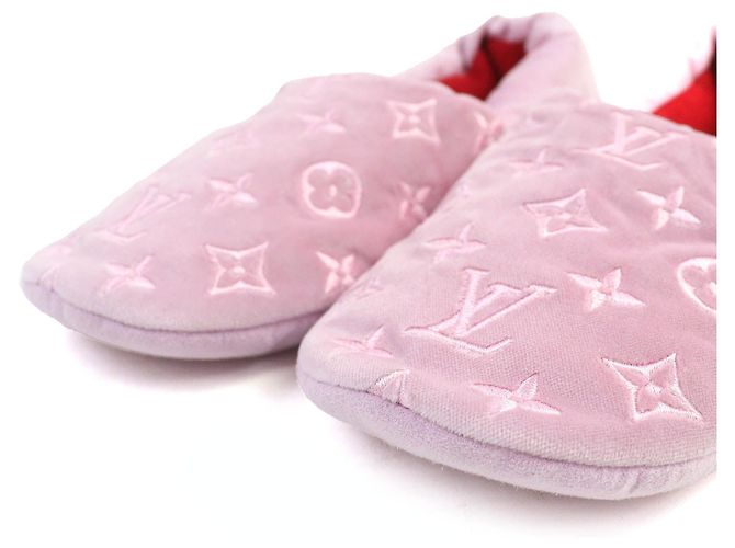 Whisper Pantofole ricamate Monogram Louis Vuitton Rosa - vista 5