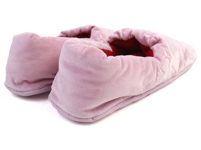 Whisper Pantofole ricamate Monogram Louis Vuitton Rosa - vista 7