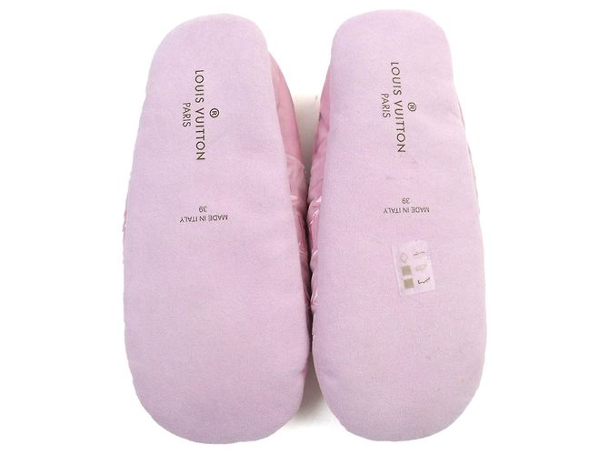 Whisper Pantofole ricamate Monogram Louis Vuitton Rosa - vista 8