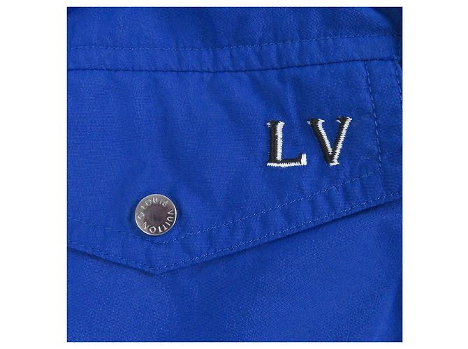 Bermuda de nylon Louis Vuitton Azul - vista 5