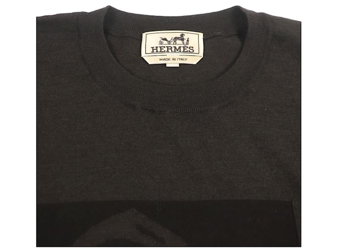 Suéter de cachemira Hermès Castaño Marrón oscuro - vista 2