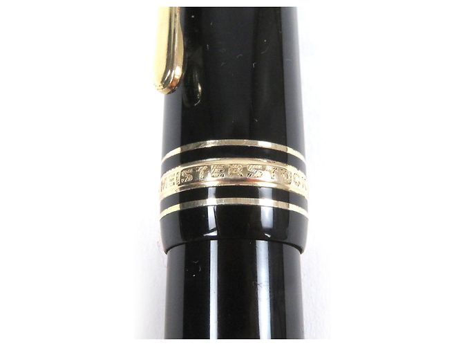 Pluma Montblanc Meisterstück Au750 Negro - vista 8