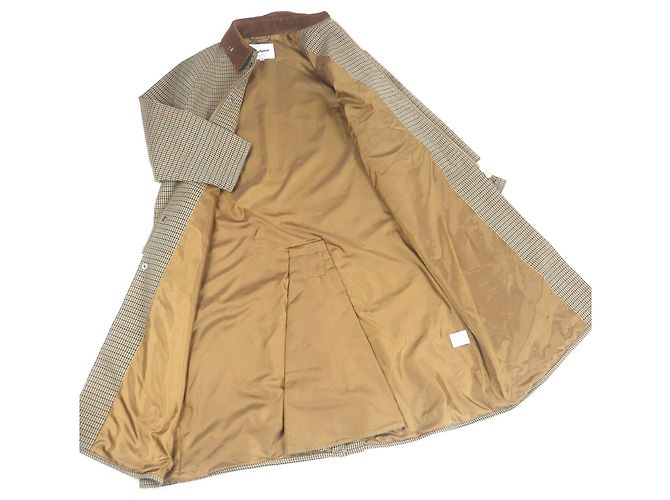 Autre Marque Abrigo de pana con cuello alto Glen check Barbour Beige - vista 3