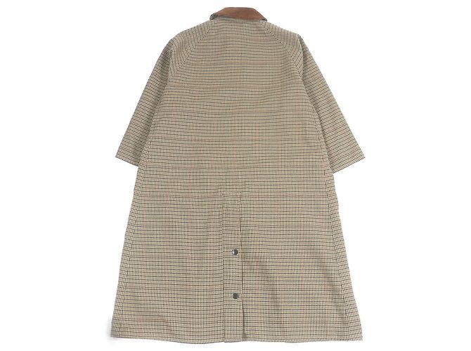 Autre Marque Abrigo de pana con cuello alto Glen check Barbour Beige - vista 4