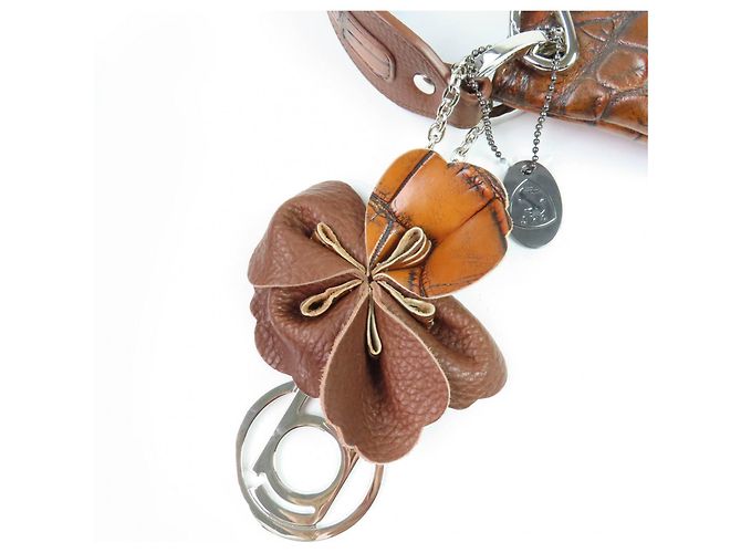 Autre Marque Borsa a mano 2 in 1 in pelle di coccodrillo Beaugrand Marrone - vista 11