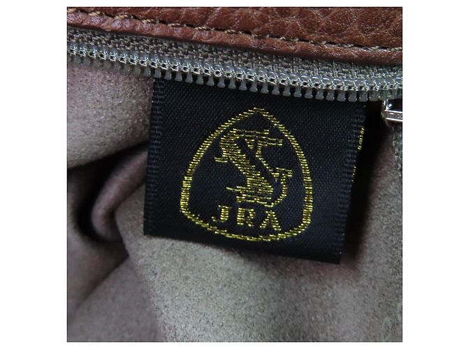 Autre Marque Borsa a mano 2 in 1 in pelle di coccodrillo Beaugrand Marrone - vista 14