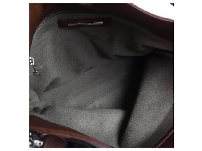 Autre Marque Borsa a mano 2 in 1 in pelle di coccodrillo Beaugrand Marrone - vista 9