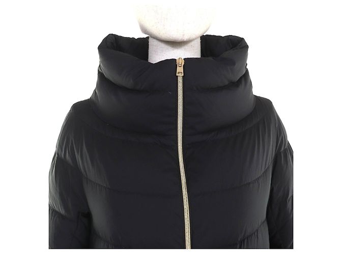 Autre Marque Abrigo de Plumas Herno Abrigo de Lana Negro - vista 4