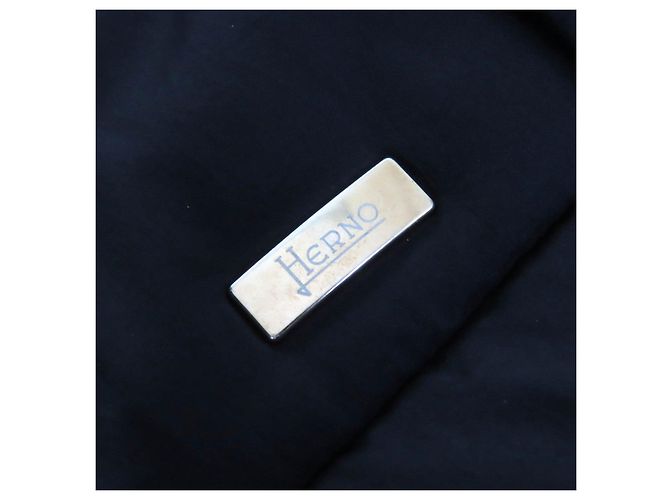 Autre Marque Abrigo de Plumas Herno Abrigo de Lana Negro - vista 7